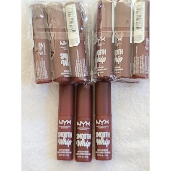 NEW UNOPENED 3 Pcs NYX Smooth Whip Matte Lip Cream - Vegan FAUX FUR COLOR  3 Pcs - Picture 8 of 10